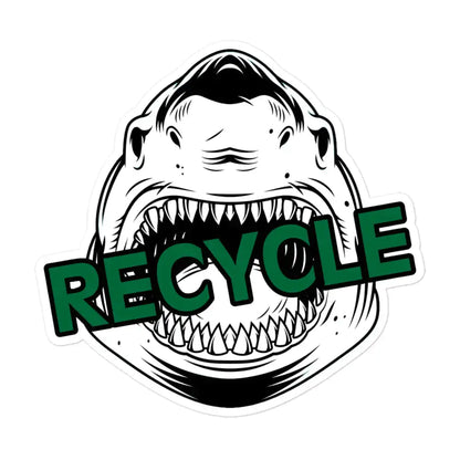 Recycle Shark Stickers