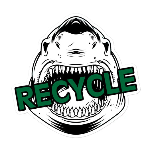 Recycle Shark Stickers