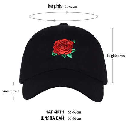 rose baseball hat