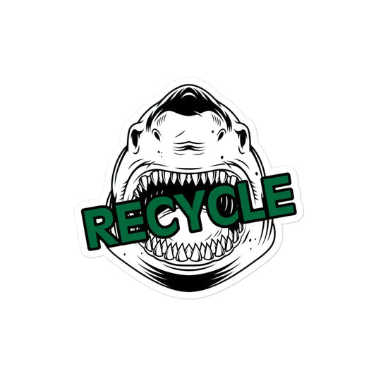 Recycle Shark Stickers