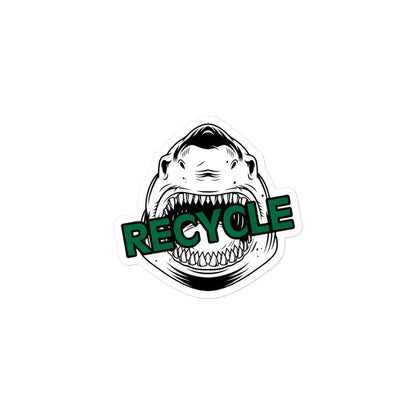 Recycle Shark Stickers